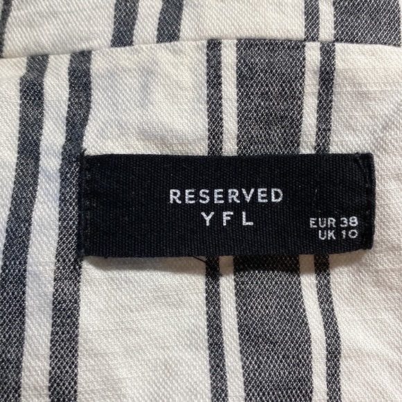 Reserved YFL Striped Blazer (EUR 38/UK 10) - Picture 3 of 3